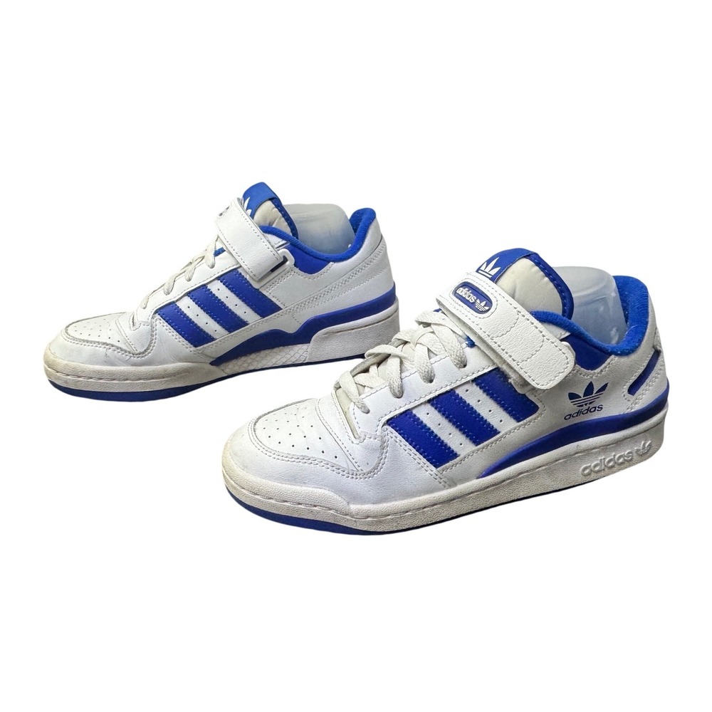 Adidas Forum‎ Low Mens White Royal Blue Retro Basketball Sneakers FY7756 Size 7